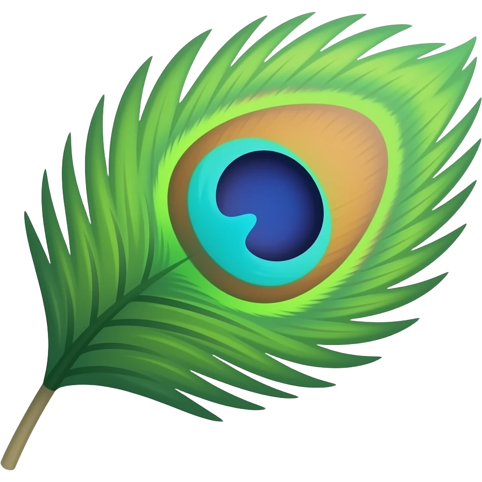 Emoji of peacock single feather letter text emoji emoji