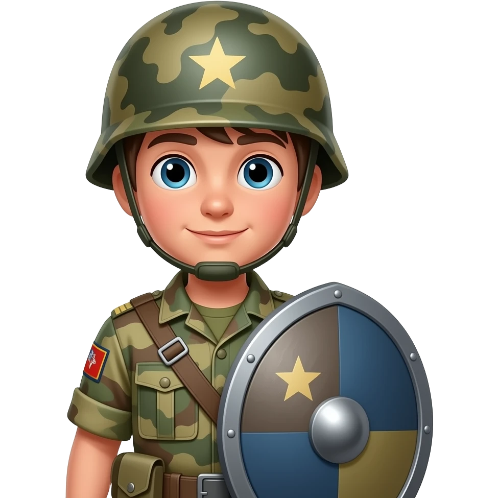Soldier boy shield emoji