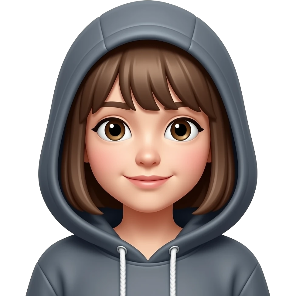 girl with hoodie MorningShock emoji