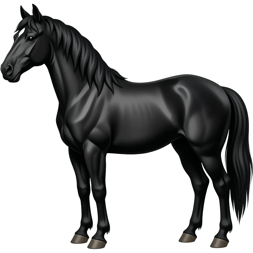 Black horse emoji