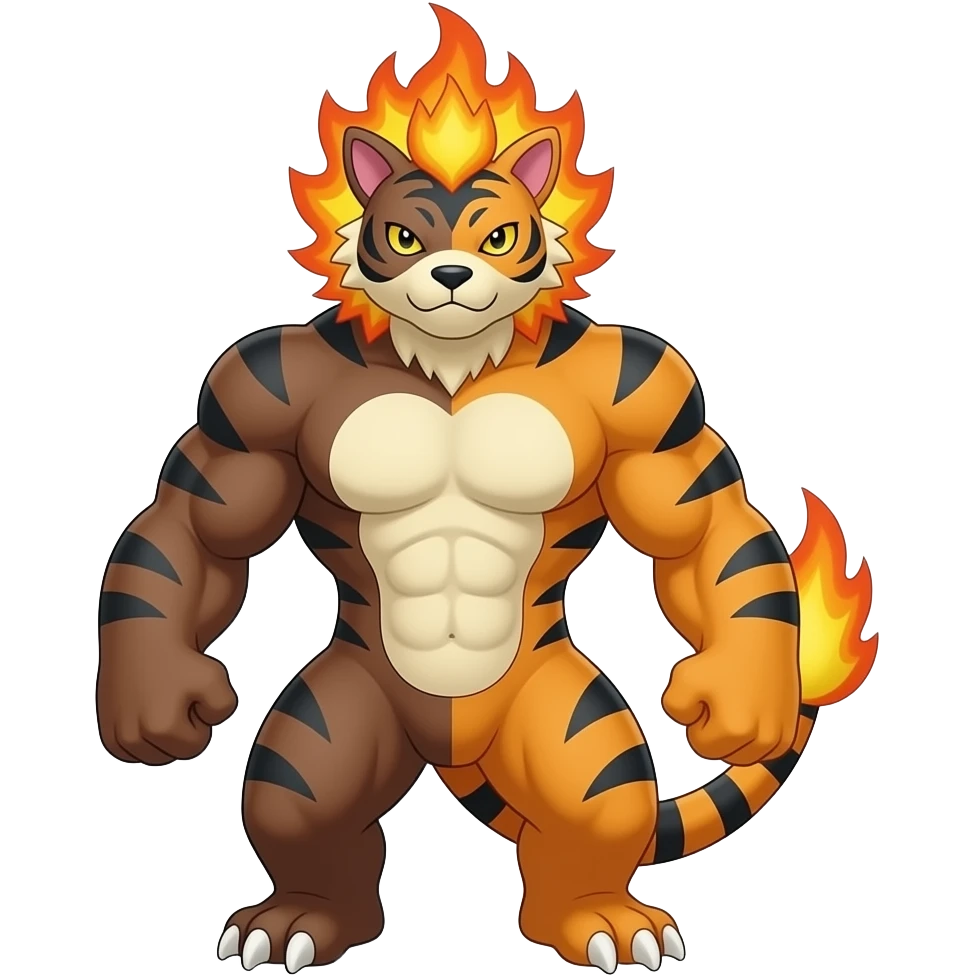 Cinderace-Incineroar-Blaziken-Fakémon-hybrid emoji