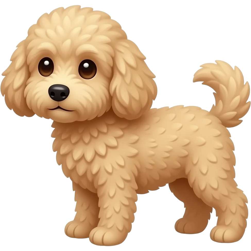 Cockapoo with a potato emoji