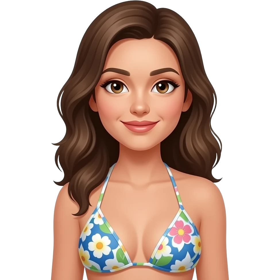 Woman in string emoji
