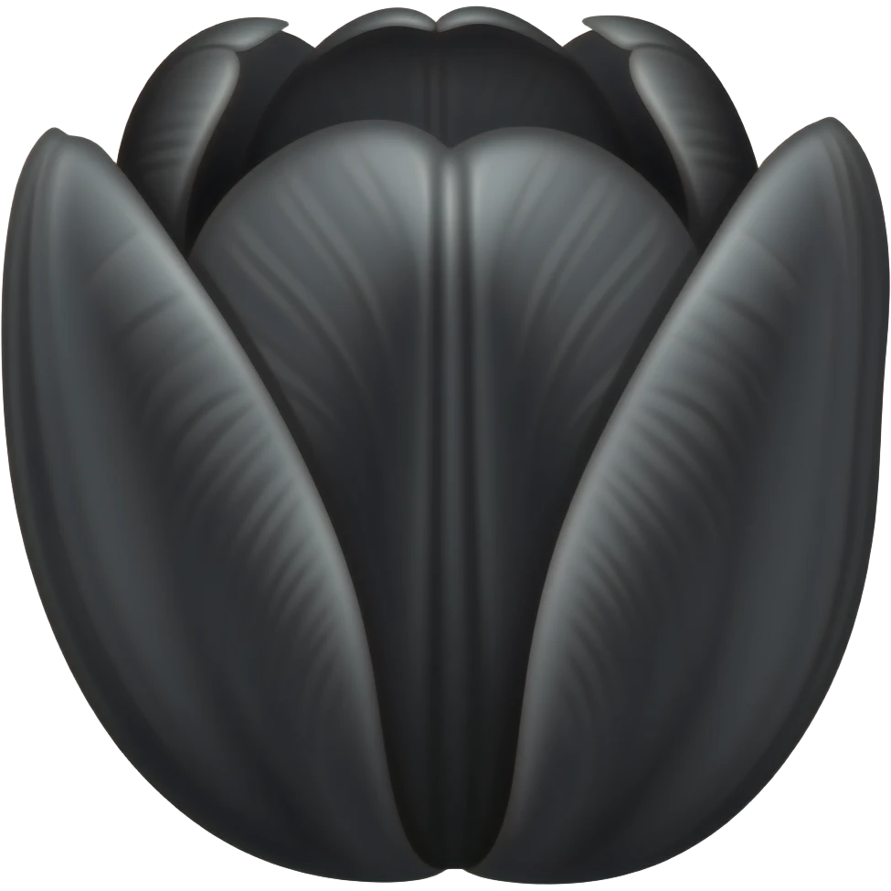 Give me a black tulip emoji emoji