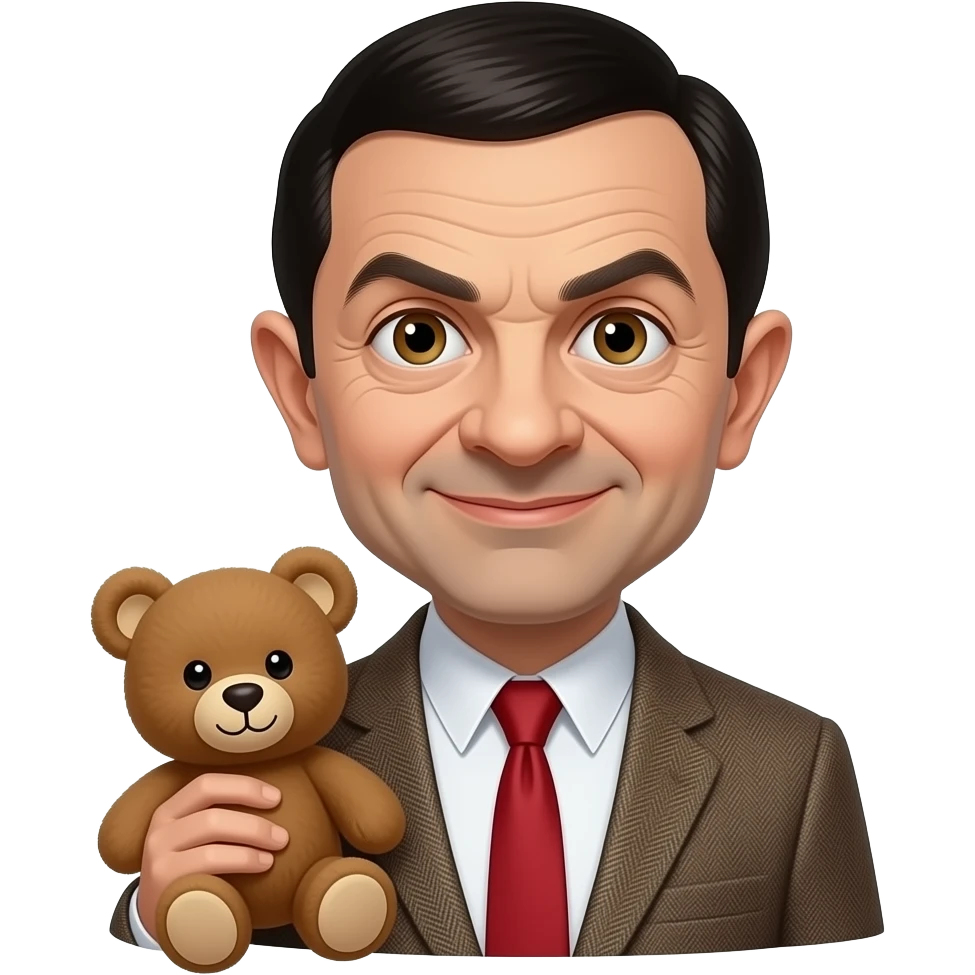Mr Bean &teddy emoji