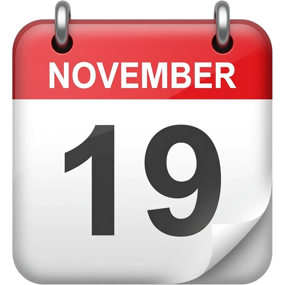 calendar november 19 emoji | AI Emoji Generator