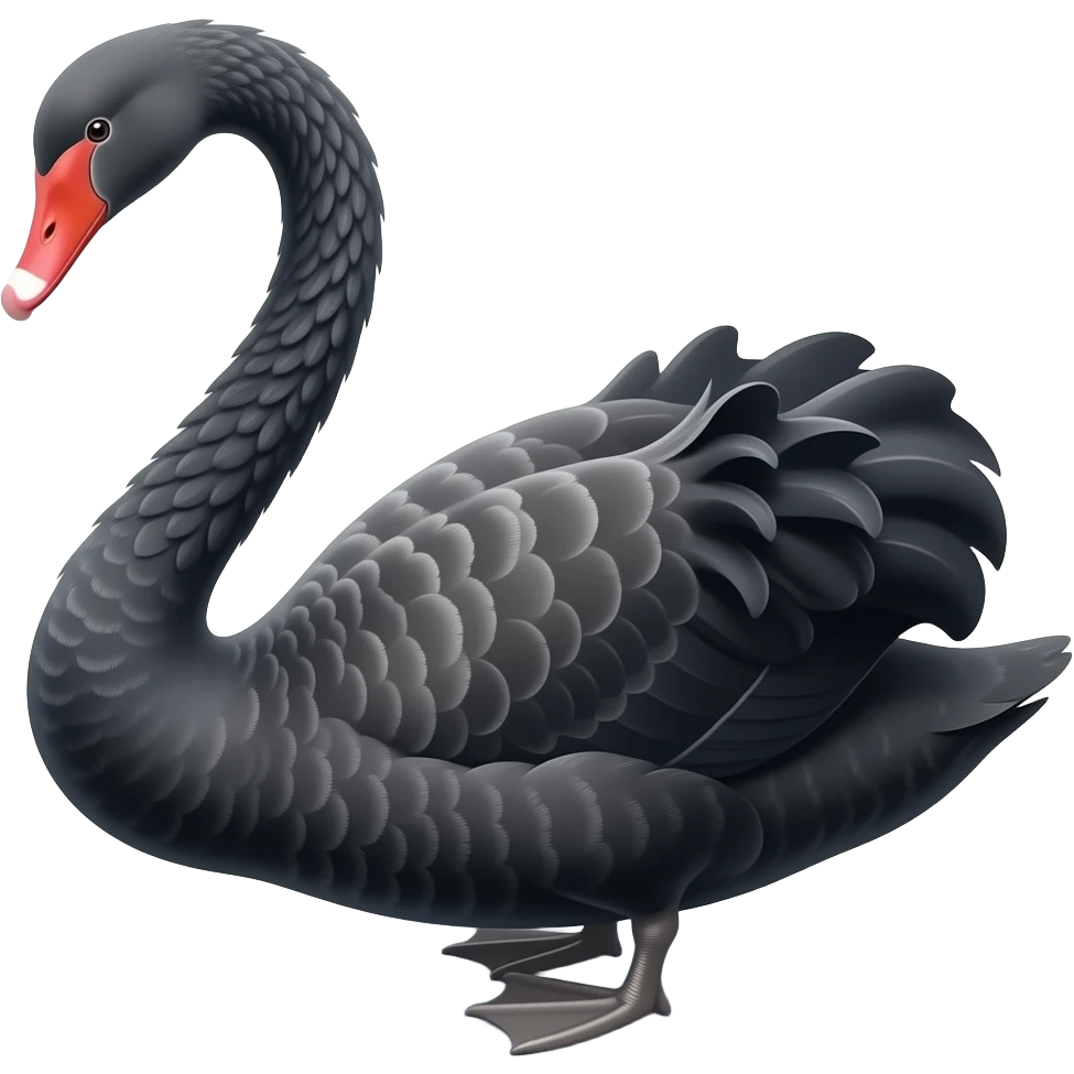 Black swan emoji