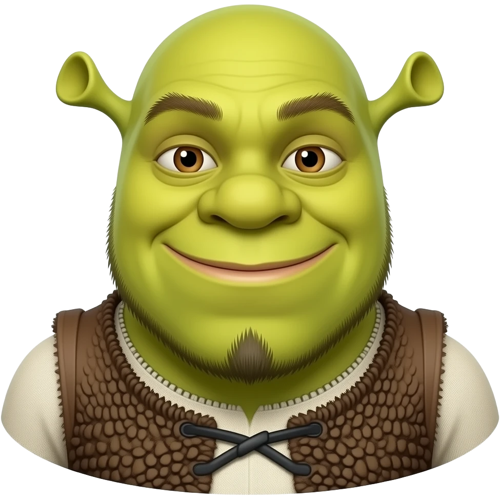 Shrek goatee emoji