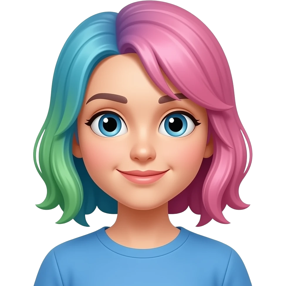 یه ایموجی رنگ مو emoji