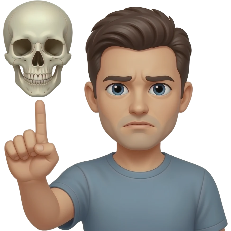 😒🖕☠️ emoji