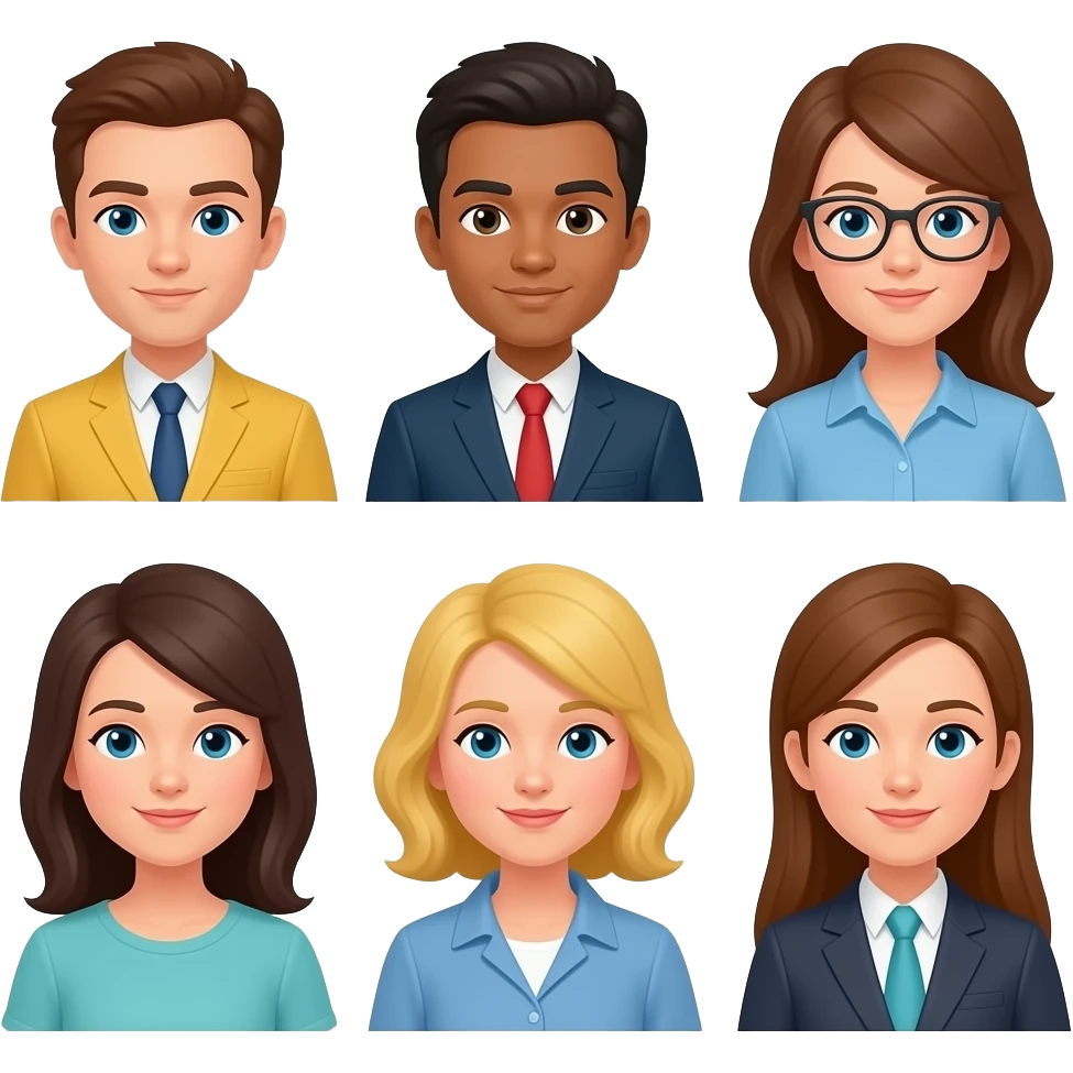 OCHO  personas emoji