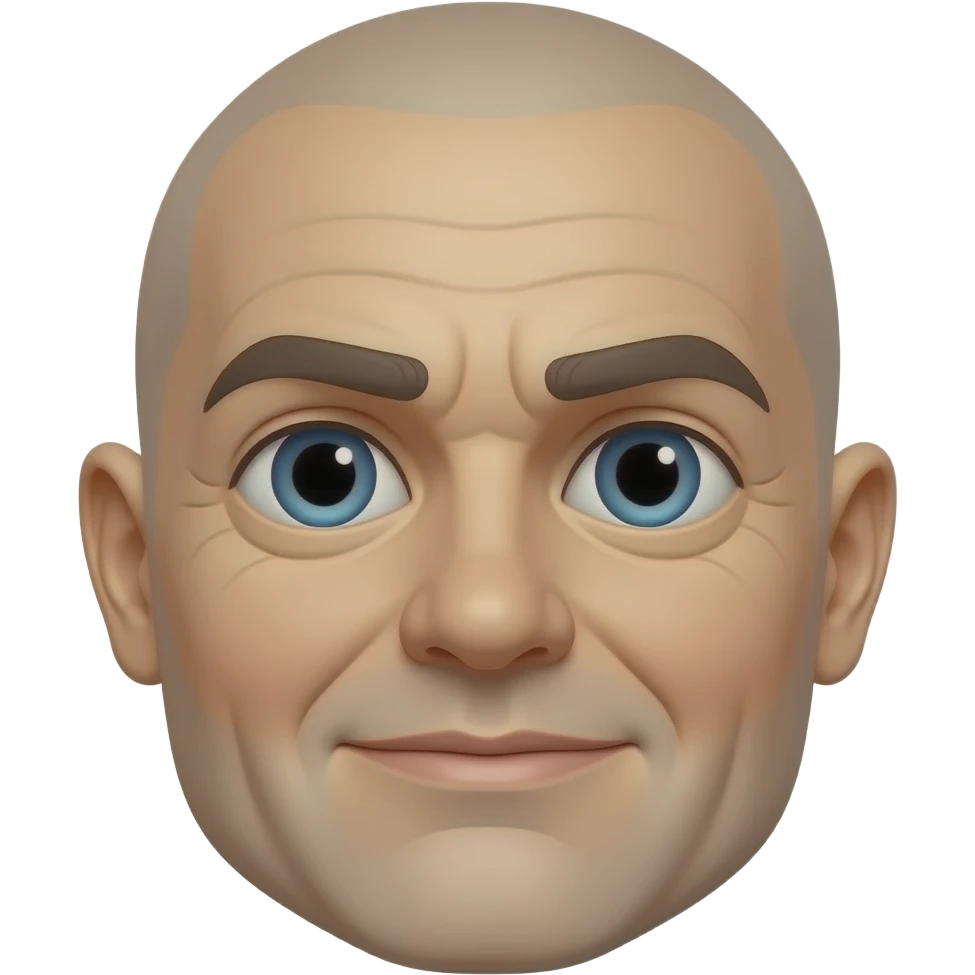 Distorted face emoji