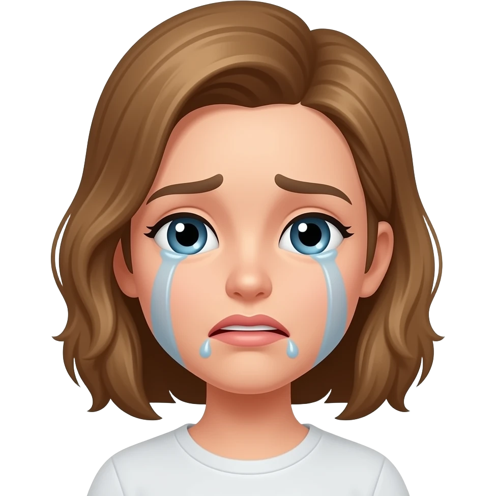 Make a crying emoji