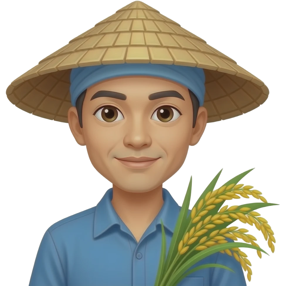 i need an asian rice farmer with skinny eyes emoji