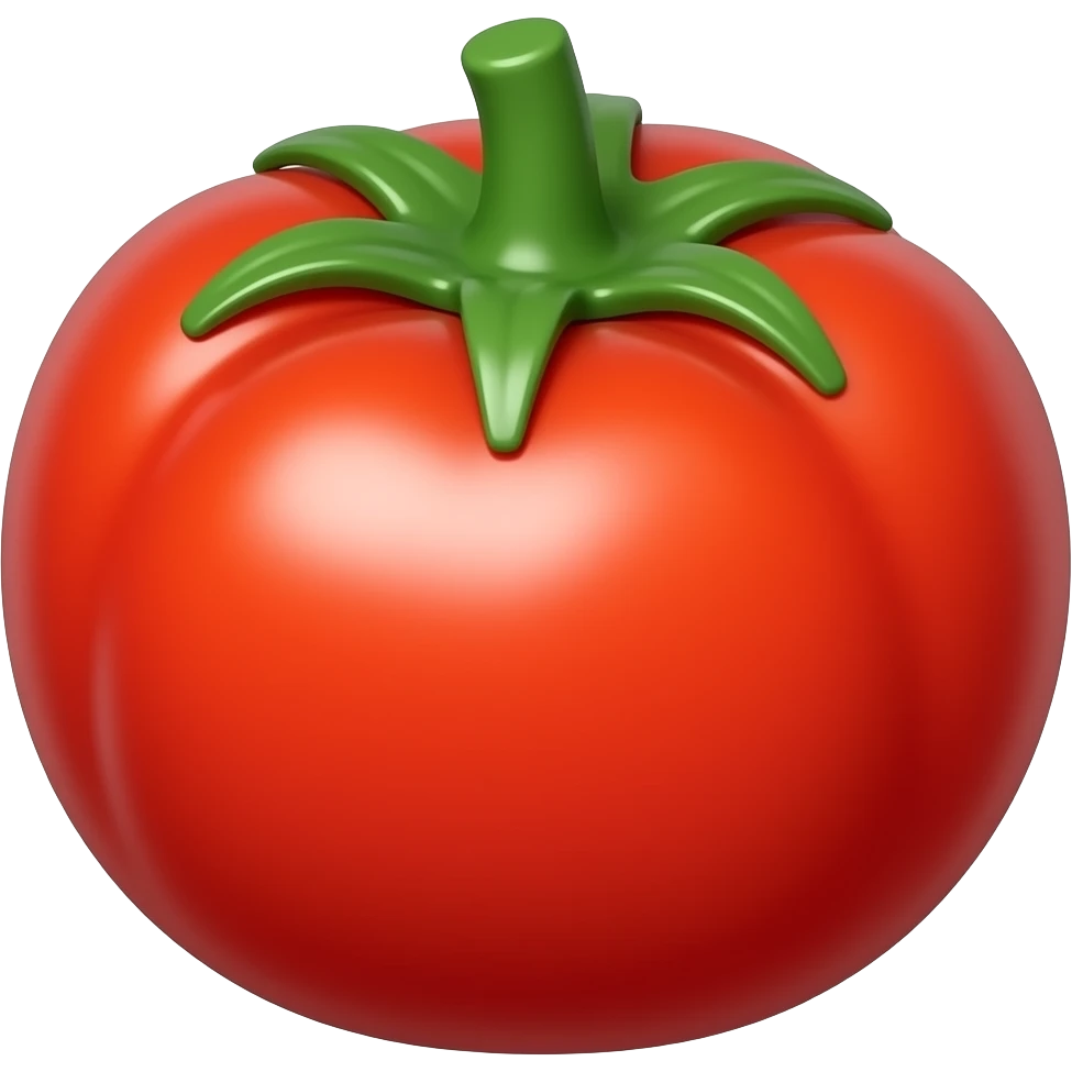 plastic toy tomato emoji