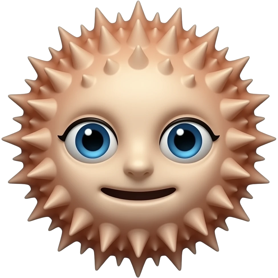 urchin face ghost emoji