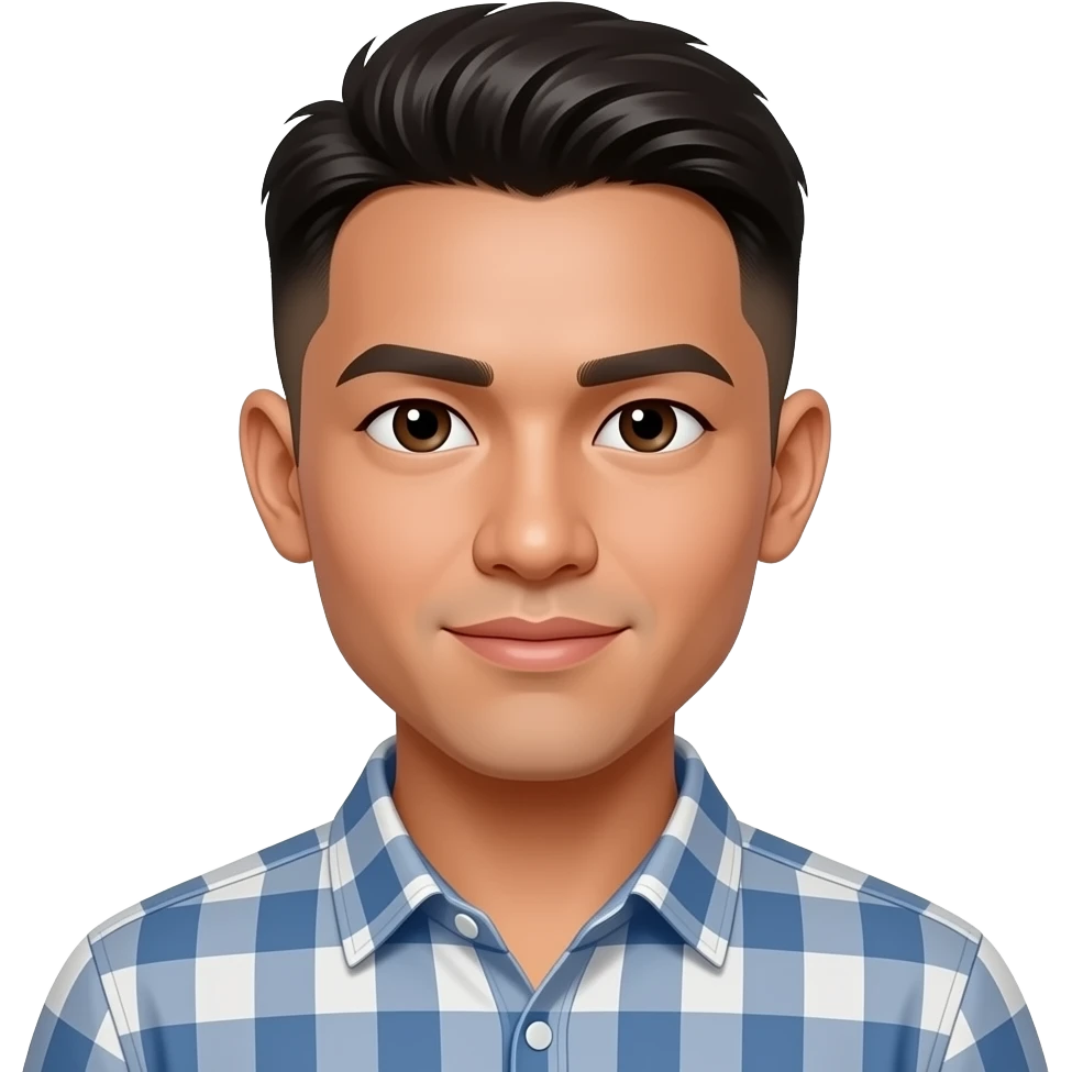 Filipino man age 20s fade hair cut emoji