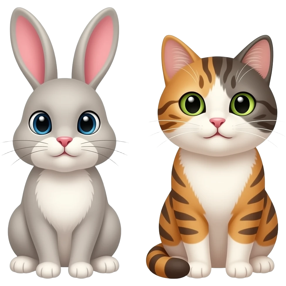 Bunny cat cupcake 🐰🐱 emoji