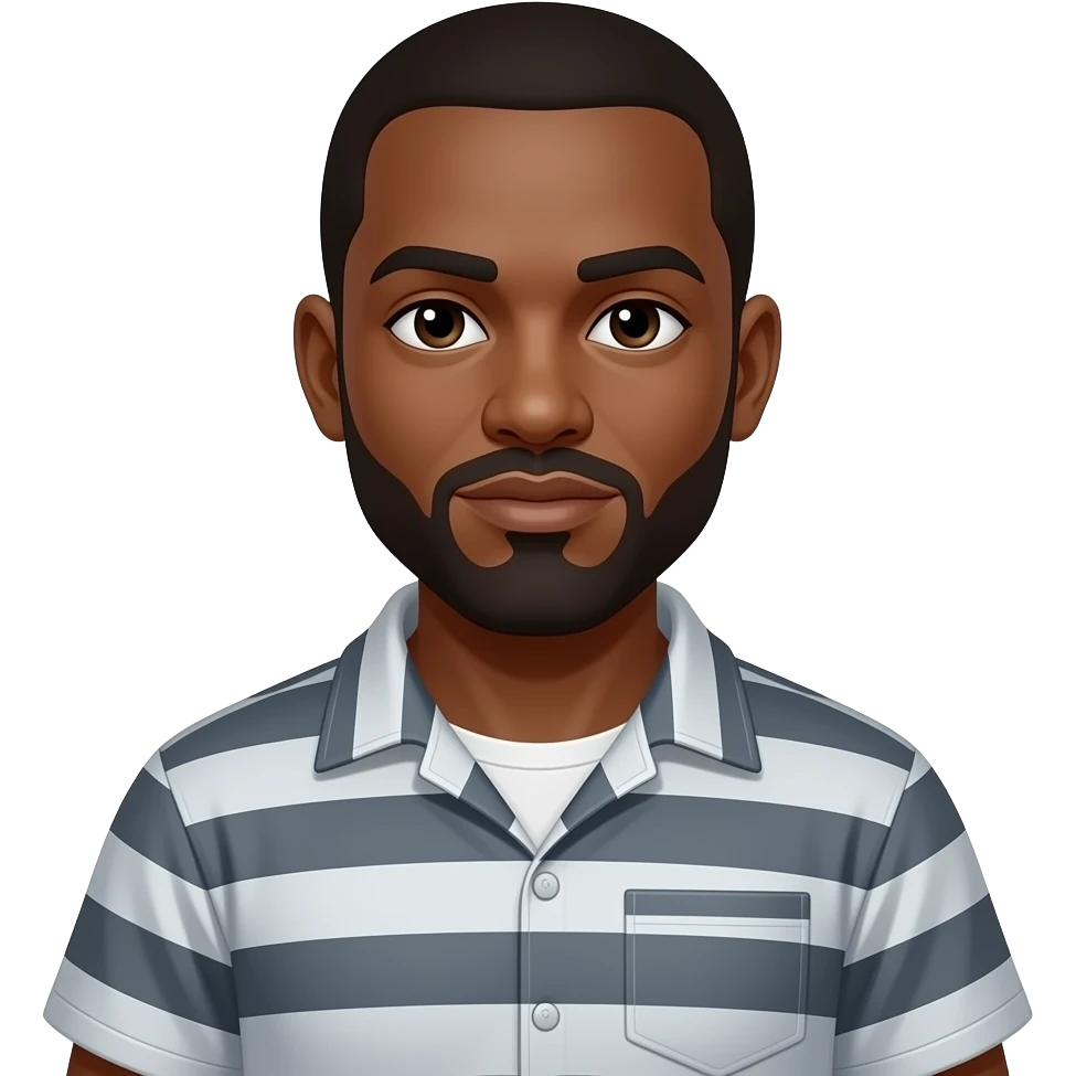 détenus noir en prison emoji