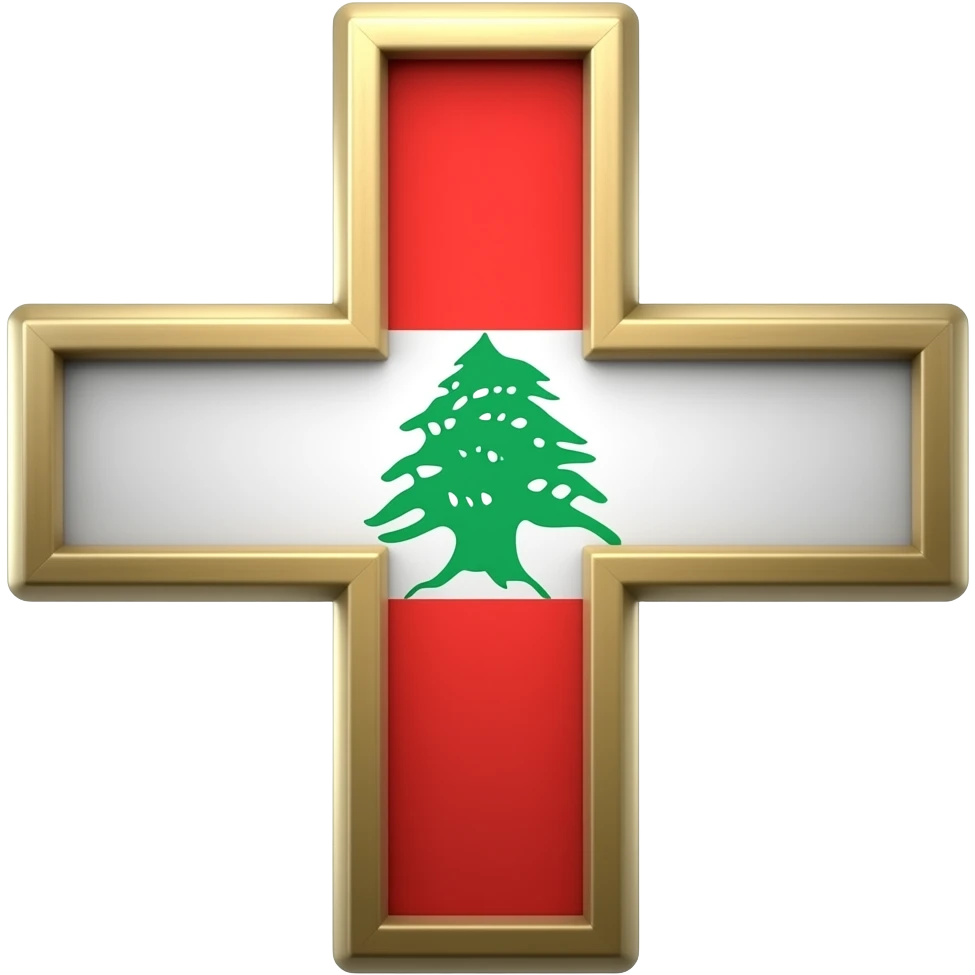 The lebanese forces christian cross emoji