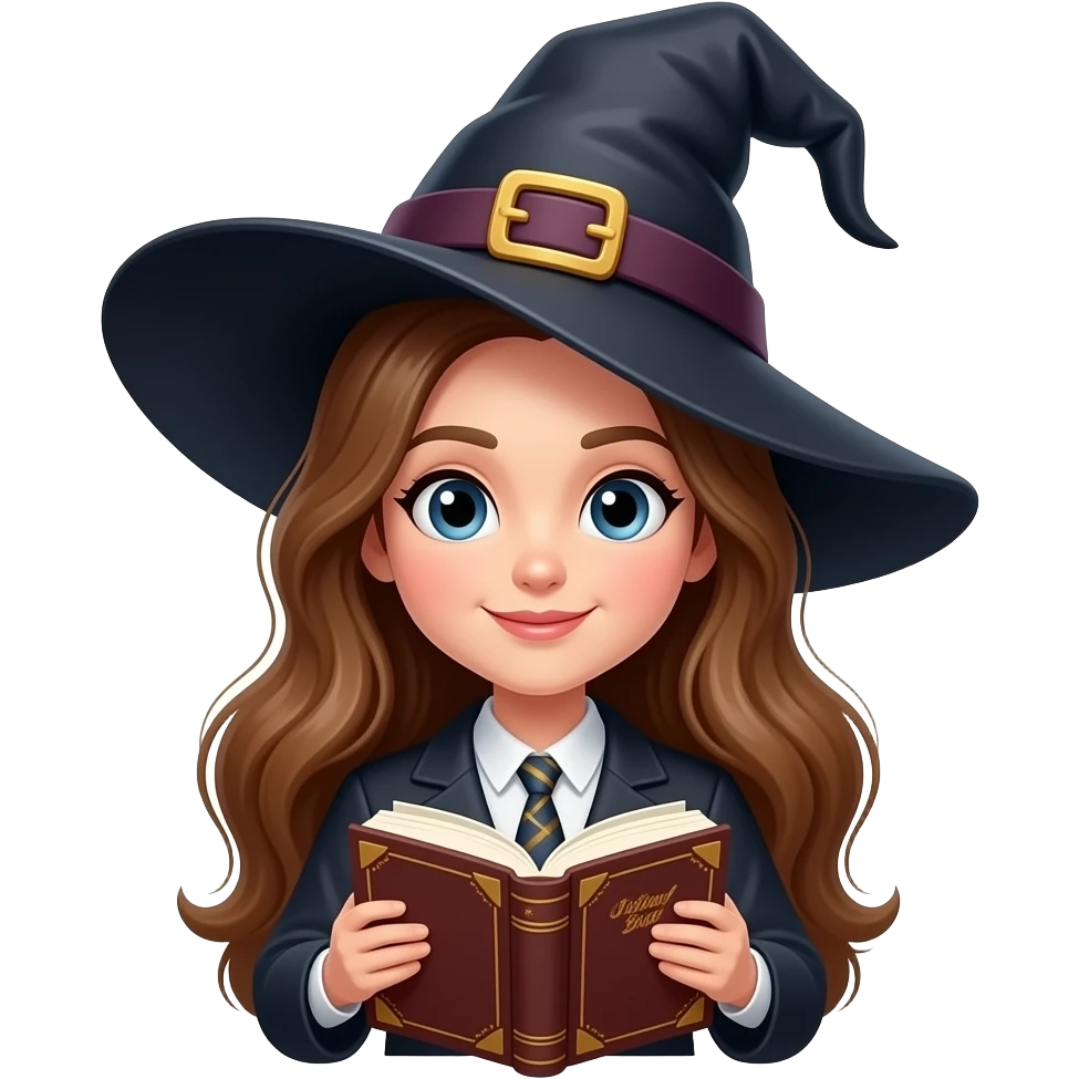 Ведьма с книгой emoji