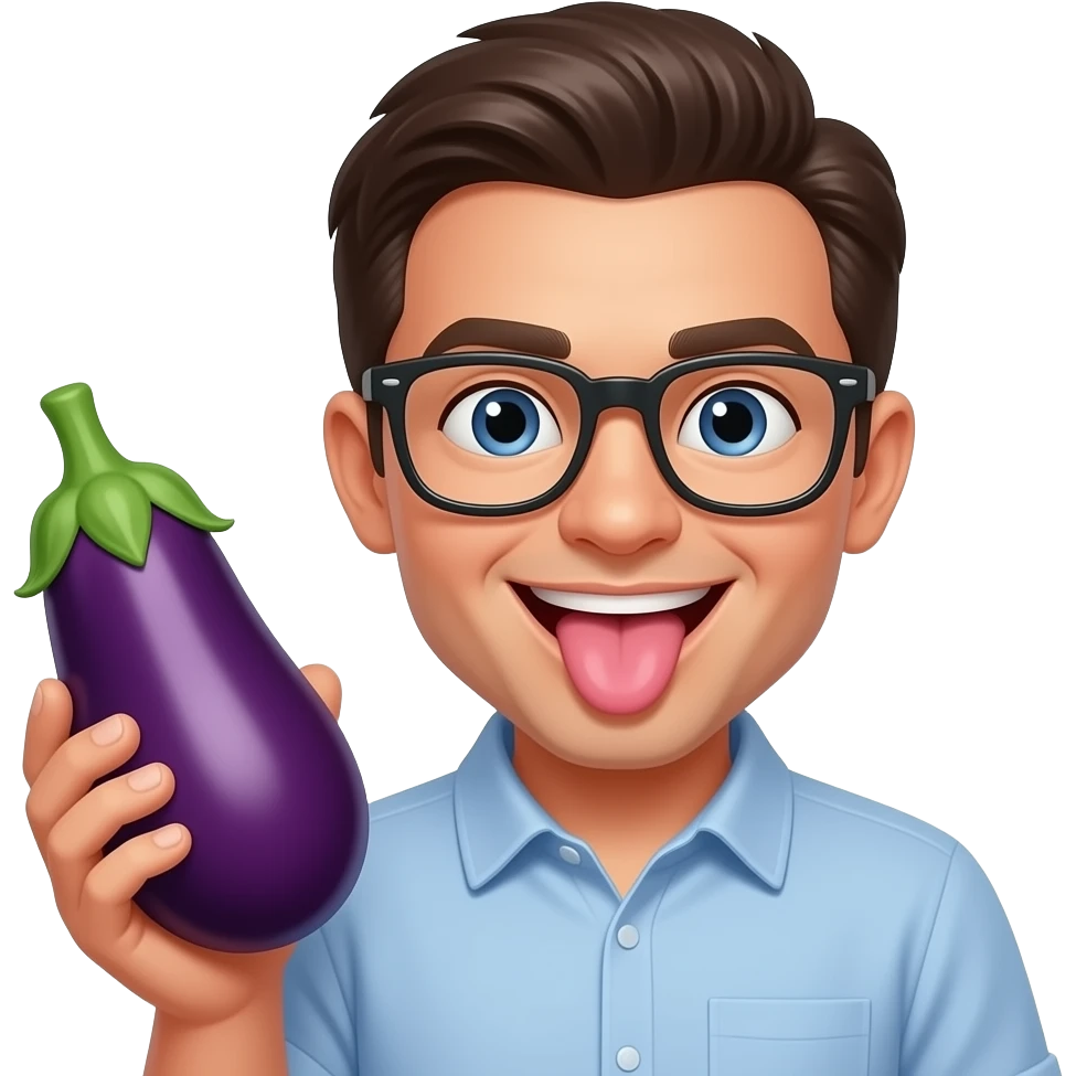 🍆+😝 emoji