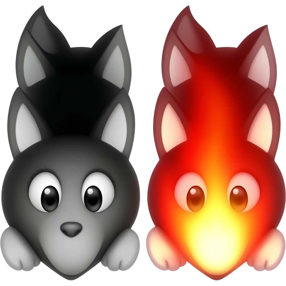 این رو 🖤با این🔥ترکیب کن مثل این❤️‍🔥باشه emoji