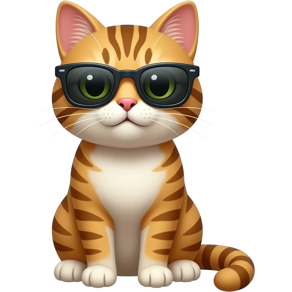 Cat wearing sunglasses emoji