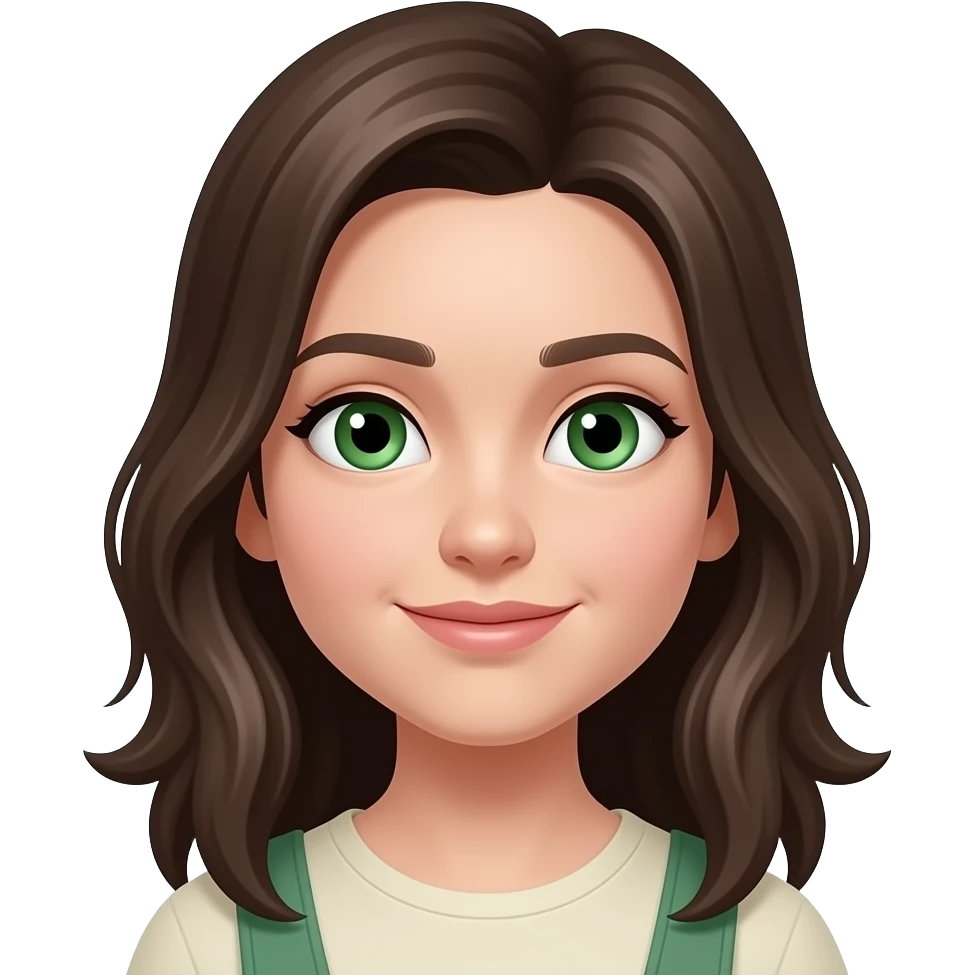 Ruby niko girl emerald eyes emoji