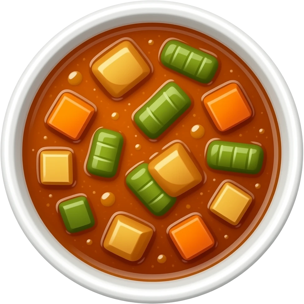 Vegetable curry emoji
