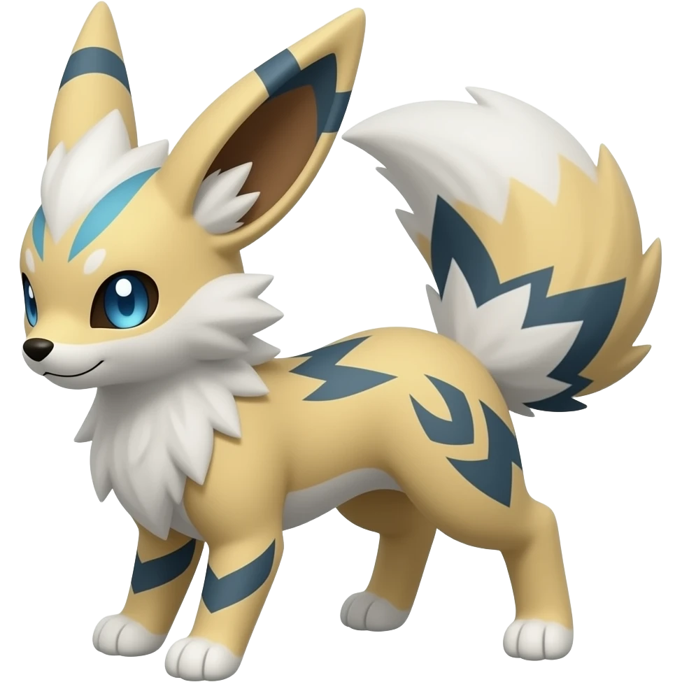 Furret-Sylveon-Shinx-Luxray-Fakémon-hybrid emoji