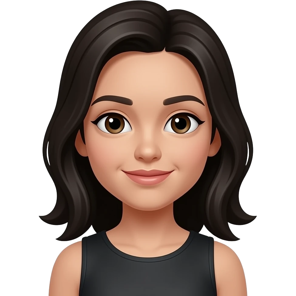 Black M emoji