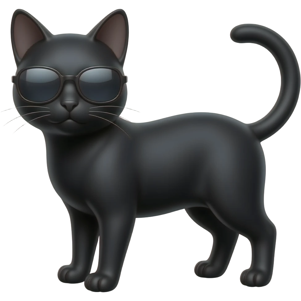 Cat wearing sunglasses emoji