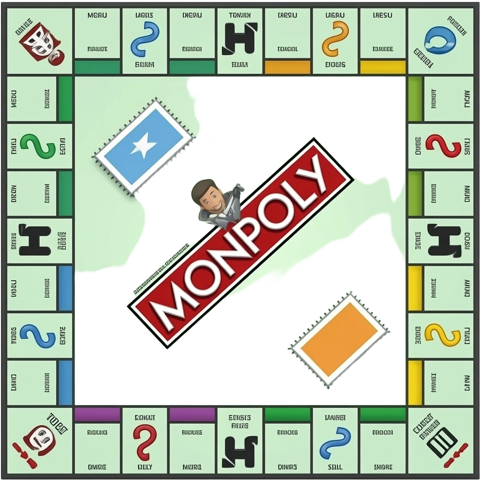 jeu de société (type monopoly) sans le nom emoji