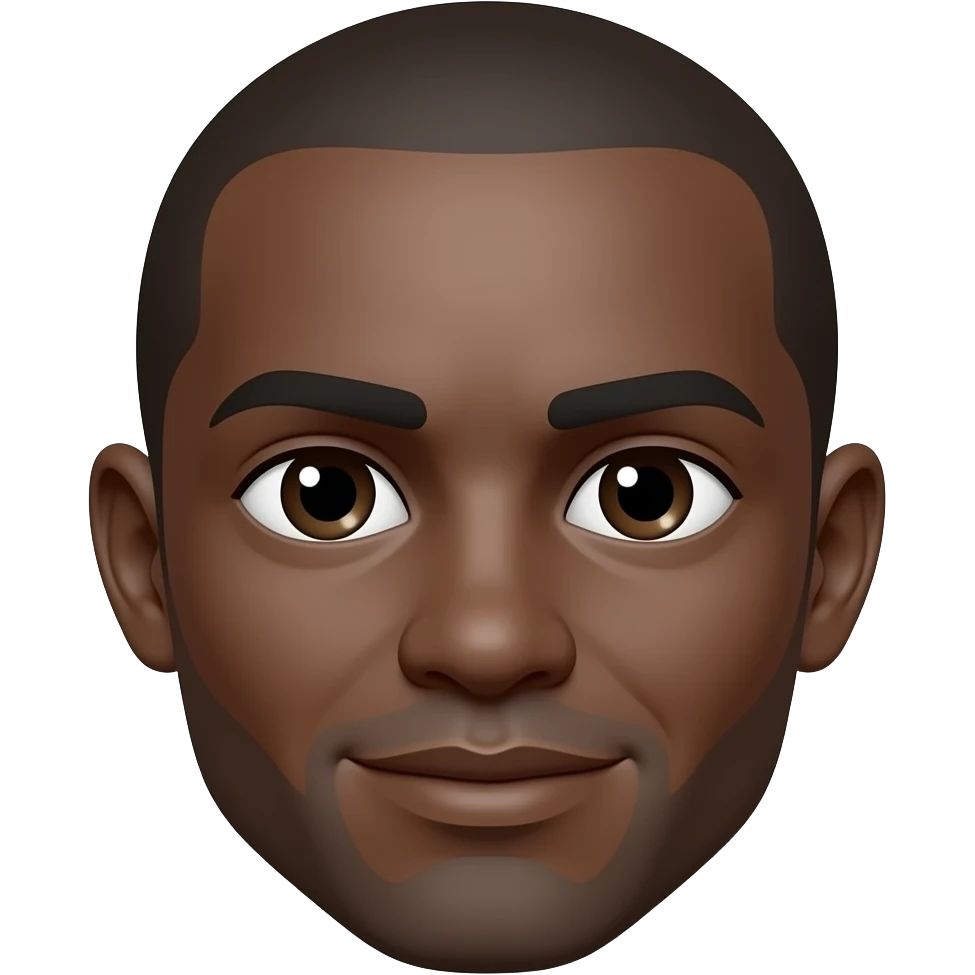 black face cropped ears emoji