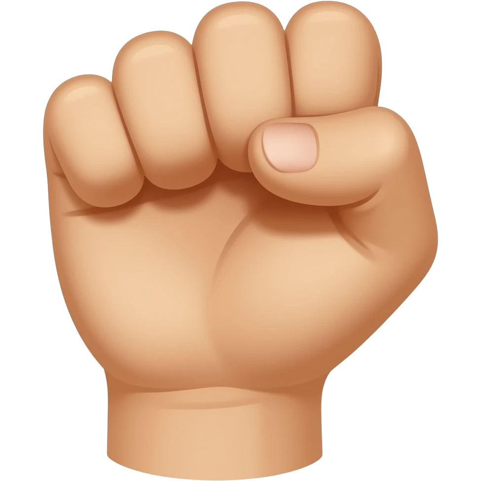 back of hand but in fist (back side, NOT FRONT) emoji