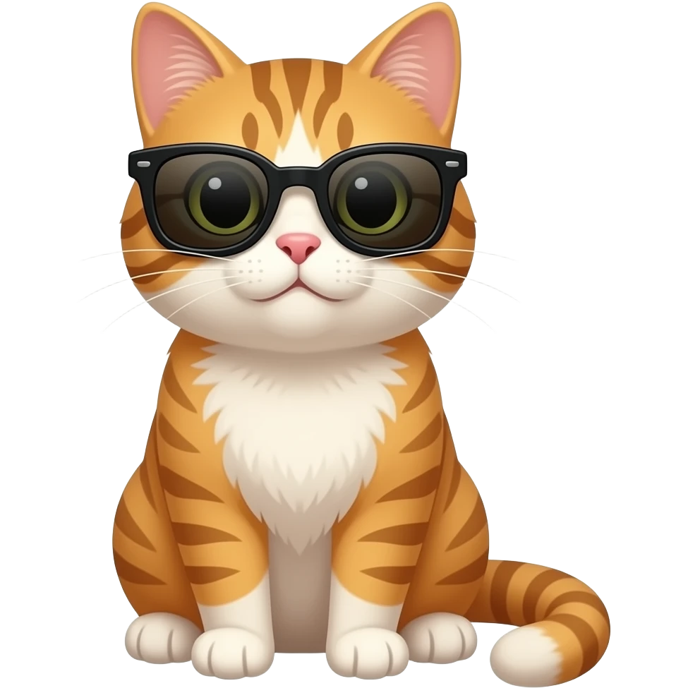 Cat wearing sunglasses emoji