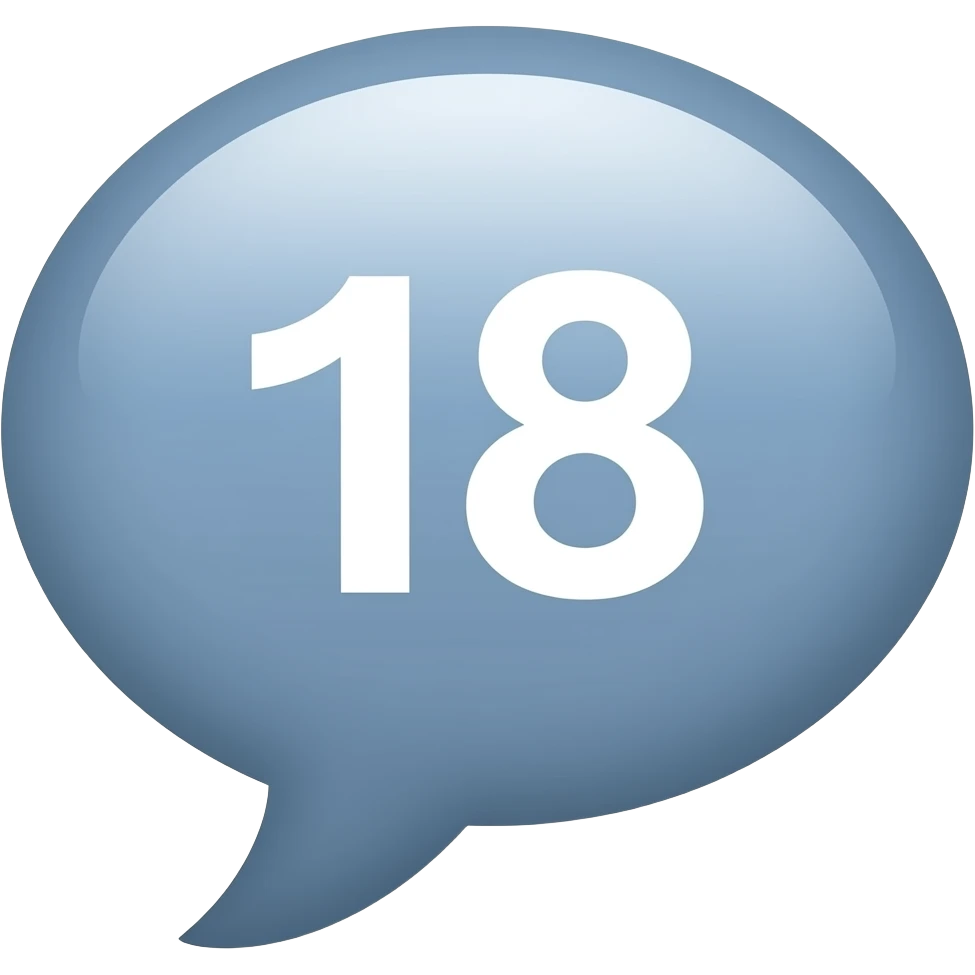 Crée 1 emoji iOS 18 représentant une bulle commentaire. La vue est prise en 3 quarts.l'ensemble est isolée sur un fond blanc. emoji