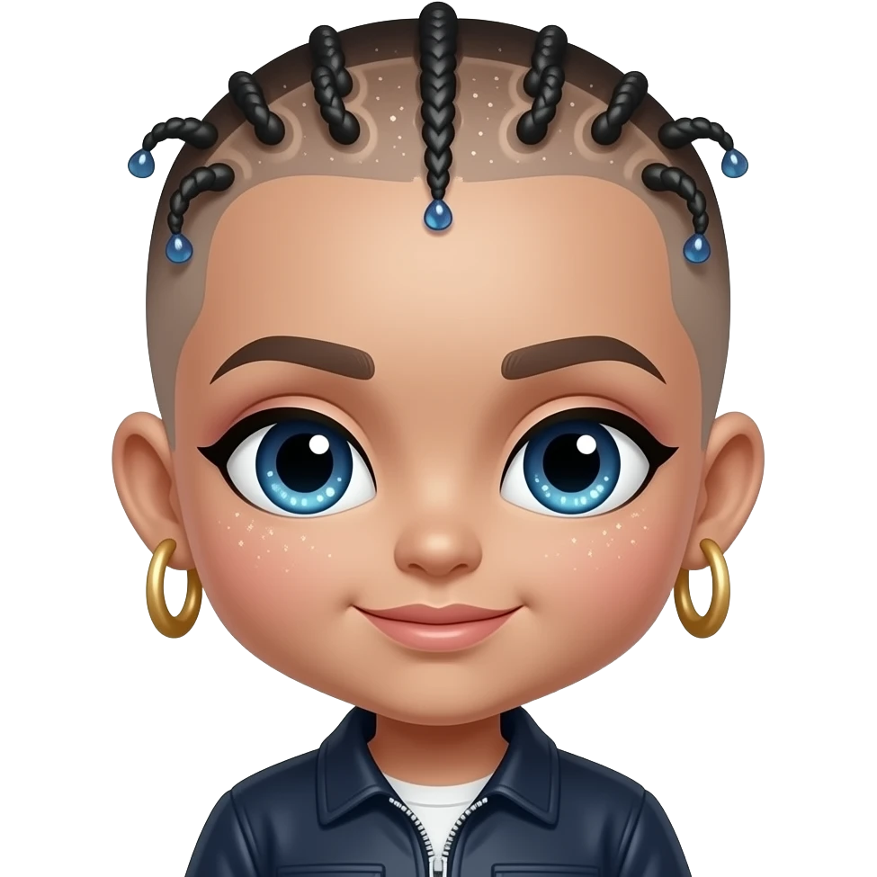 - Chỉ có phần tóc cạo sát chân tóc
- Phong cách Glam-pop
- Phong cách biểu tượng cảm xúc Chibi emoji
