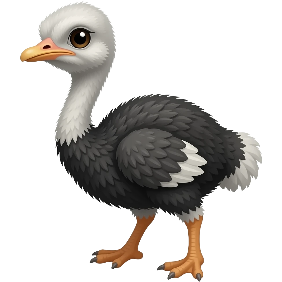 Ostrich snfpd Ostrich chick emoji