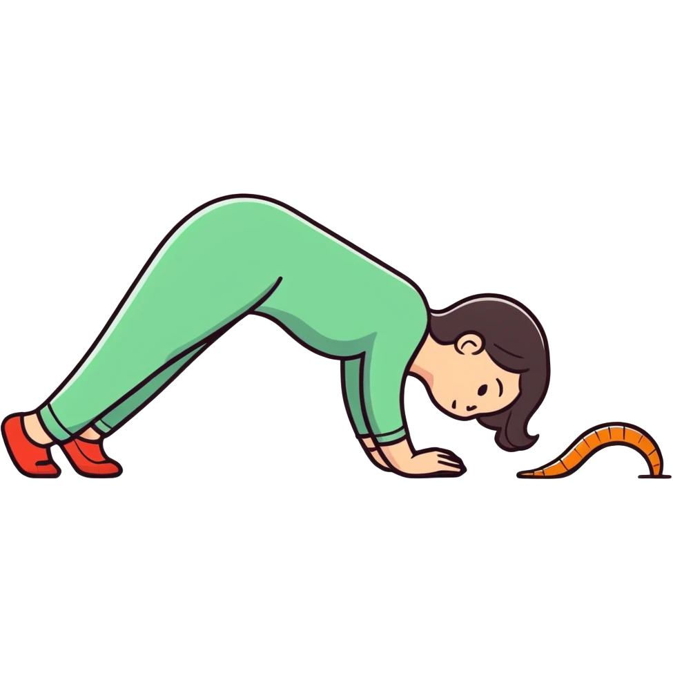 Sofia Crossetta doing the worm emoji
