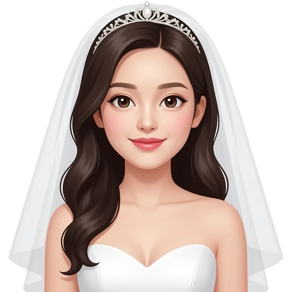 한국인 웨딩드레스 신부 emoji