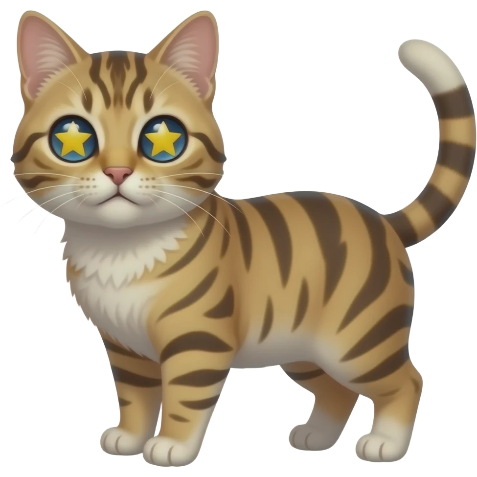 Gatos con ojos de estrella emoji