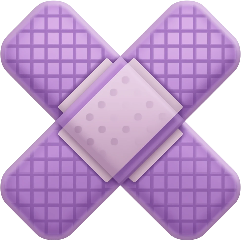 purple band aid emoji