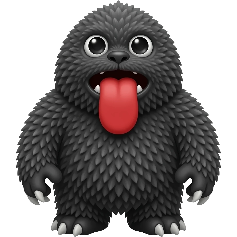 Веном чёрный с языком красным emoji