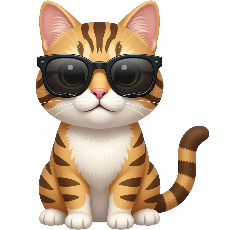 Cat wearing sunglasses emoji