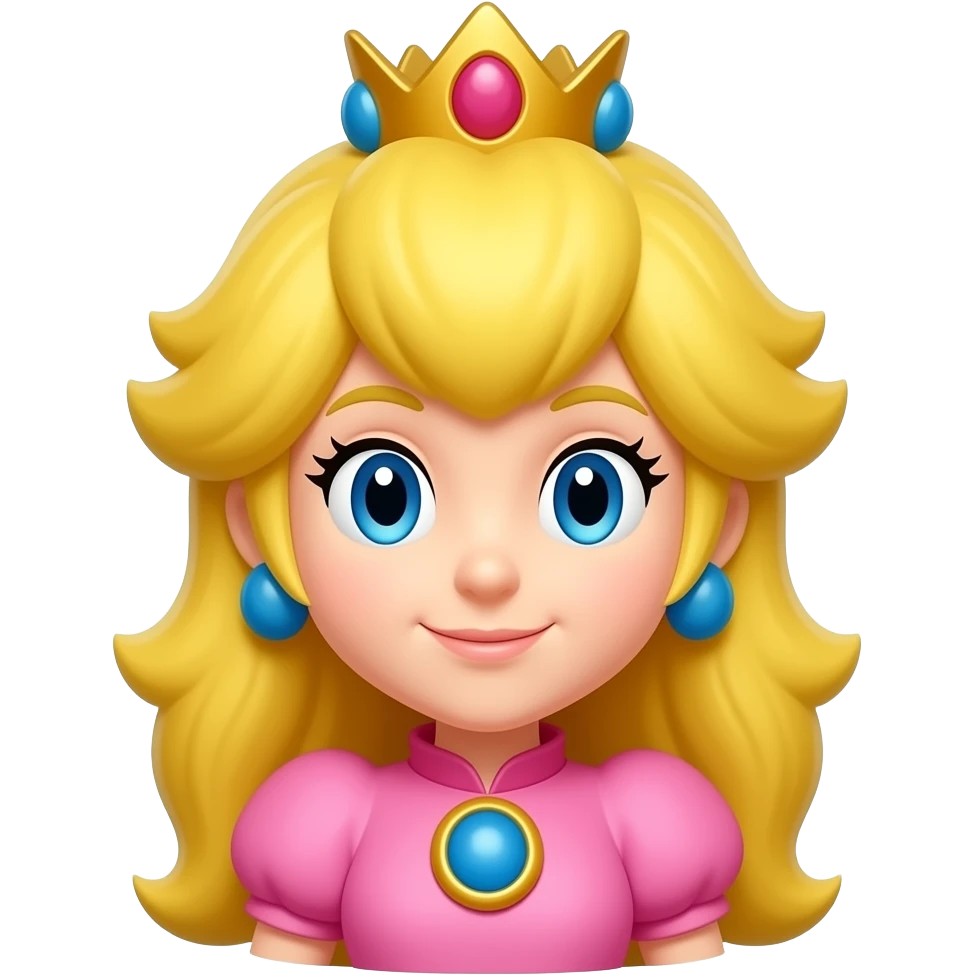 PRINCESS PEACH FACE ONLY emoji
