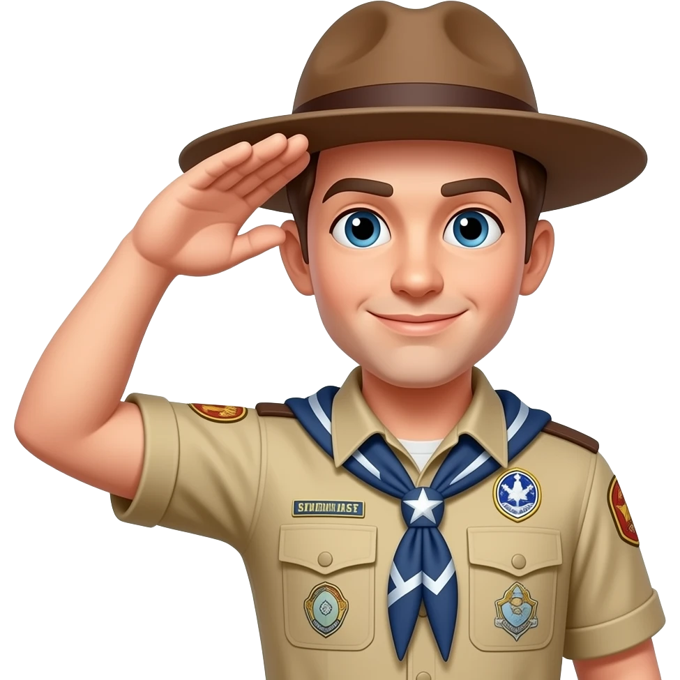 Scouts honor three fingers closed emoji