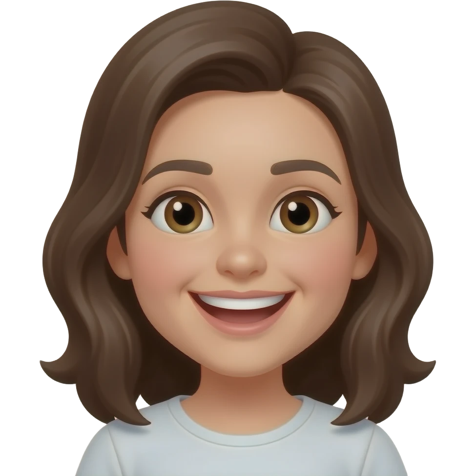 Que este apunto de reirse emoji