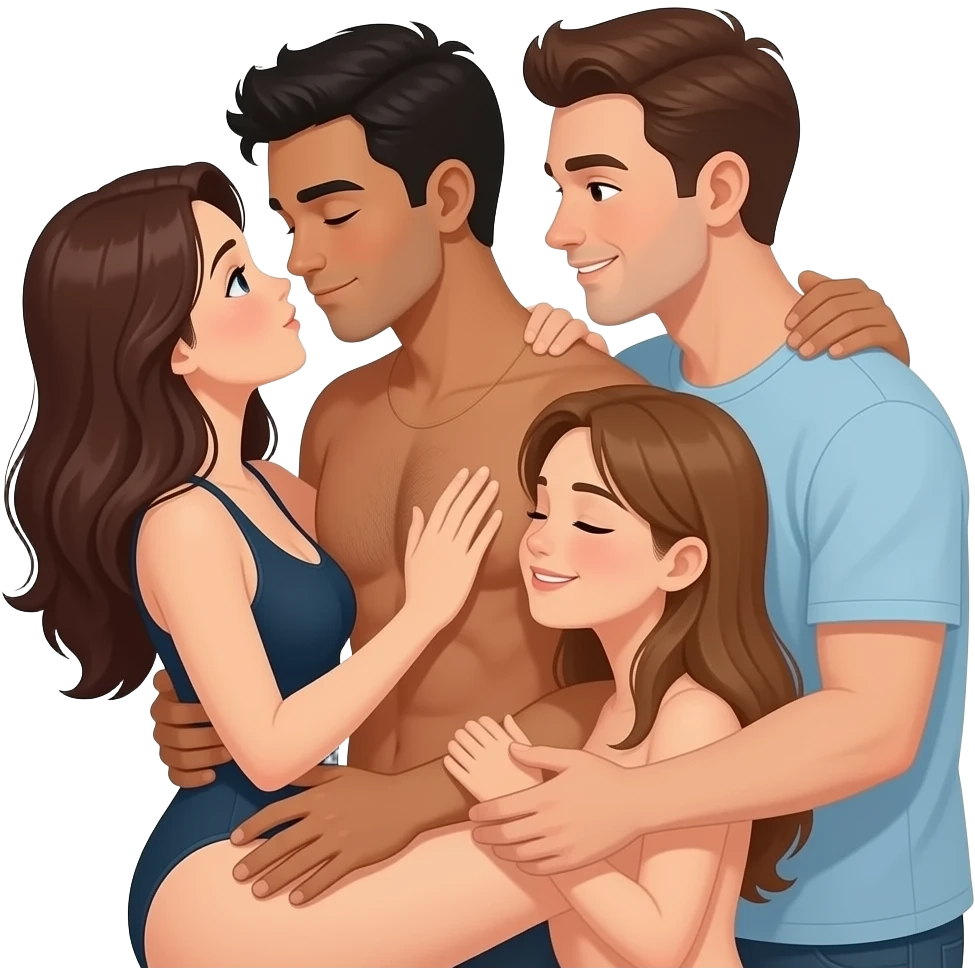 Foursome intimacy emoji